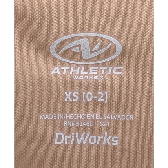 Athletic Works XS Peach V-Neck Shirt Made From Recycled Fibers Lightweight - Picture 3 of 4